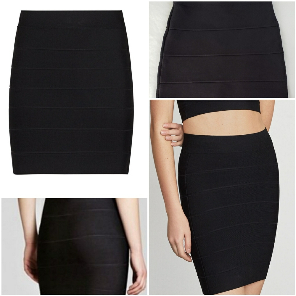 Black small mini skirt